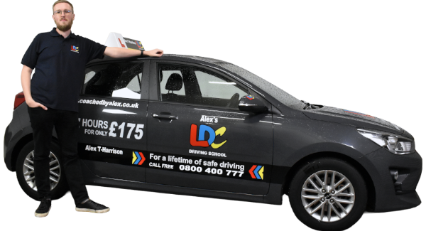 Alex Tkaczyk-Harrison's driving school car